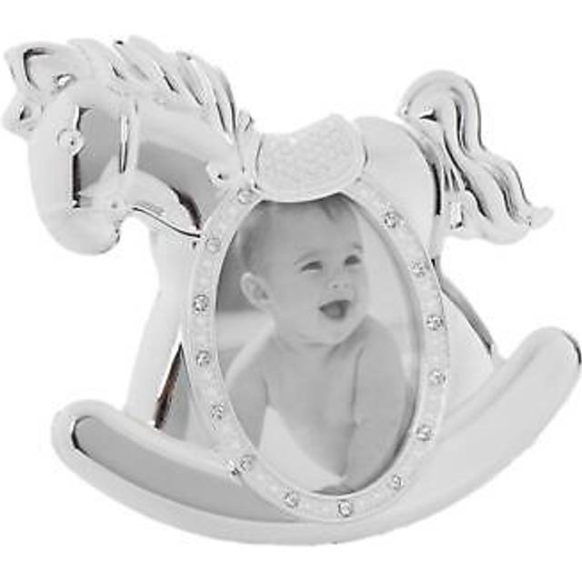 Baby Rocking Horse Silver Photo Frame 3' X 2'