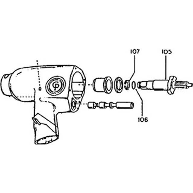 Chicago Pneumatic CA045907 Anvil Shank - CPT2981943D