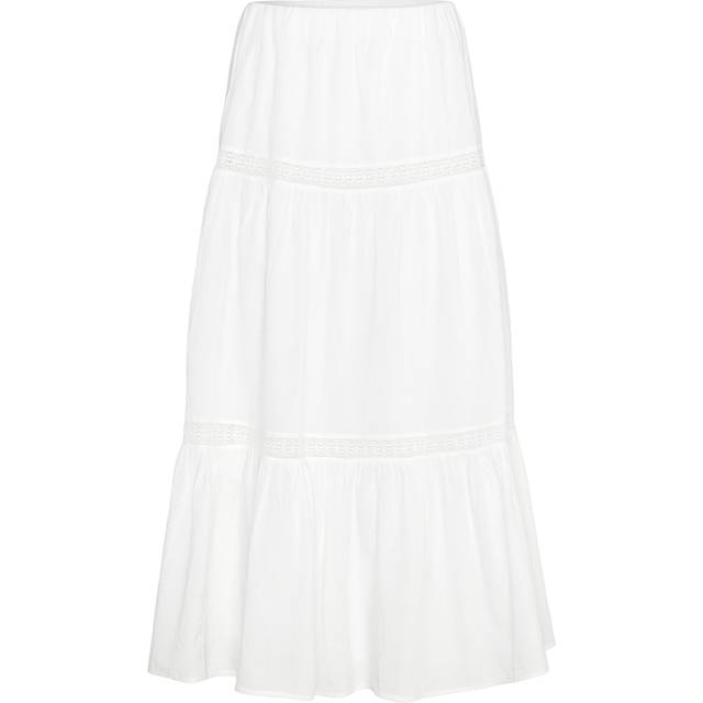 Gina Tricot-Lace maxi skirt-långkjolar-Vit-XL-Dam
