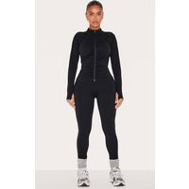Shape Black Active Ruched High Waisted Leggings, Black - 14