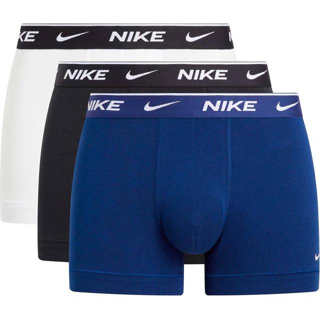 Nike Everyday Cotton Stretch Trunk Boxer Shorts 3 Pack Men turquoise, size: S