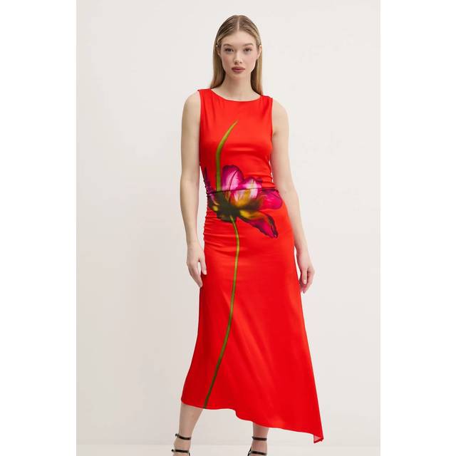 Orchid asymmetrical dress