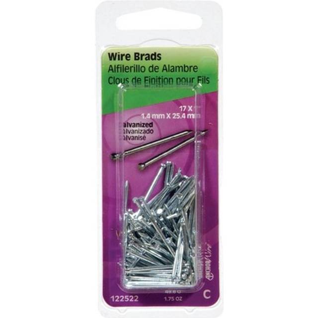 Wire Brads, Galvanized, 1-In. x 17, 1.75-oz. 122522