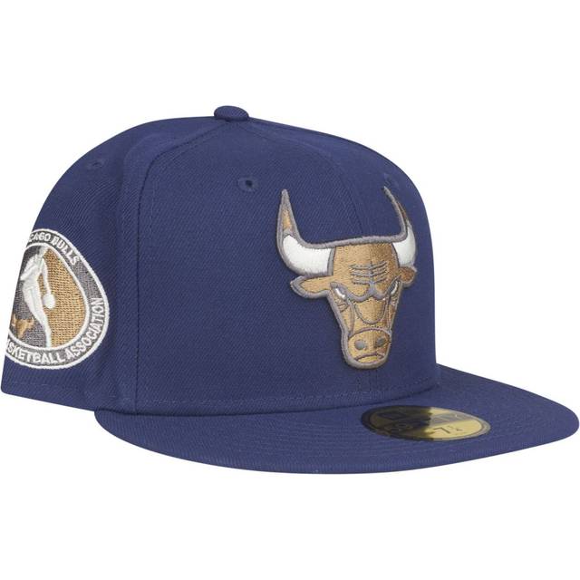 Casquette ajustée new era 59fifty nba chicago bulls - marine/blanc - homme
