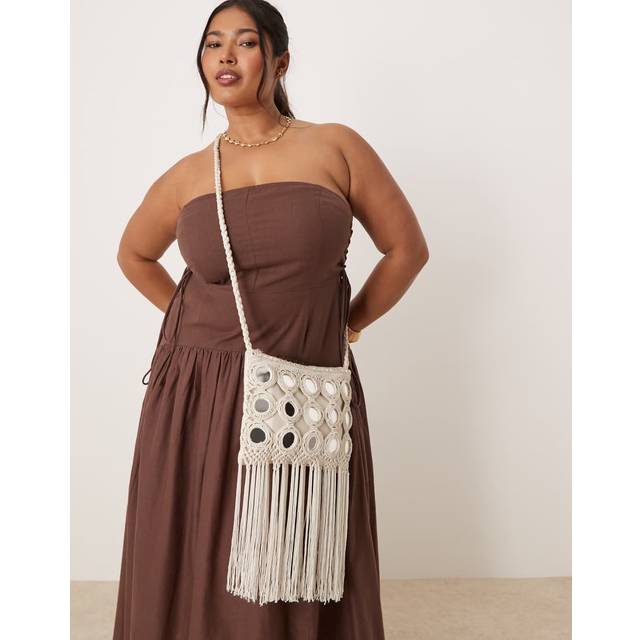 Red Mirror Fringe Crossbody Bag - Accessorize - One Size