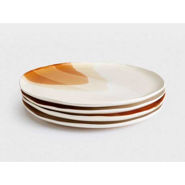 Delano Dinner Plate, Rust, Set of Four
