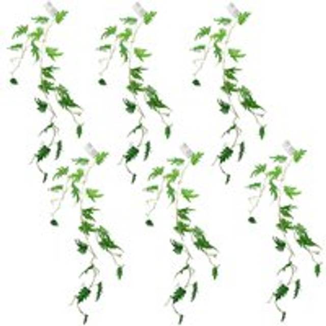 Leaf Design 6 x 100cm Artificial Hanging Trailing Philodendron Small Leaf Plant