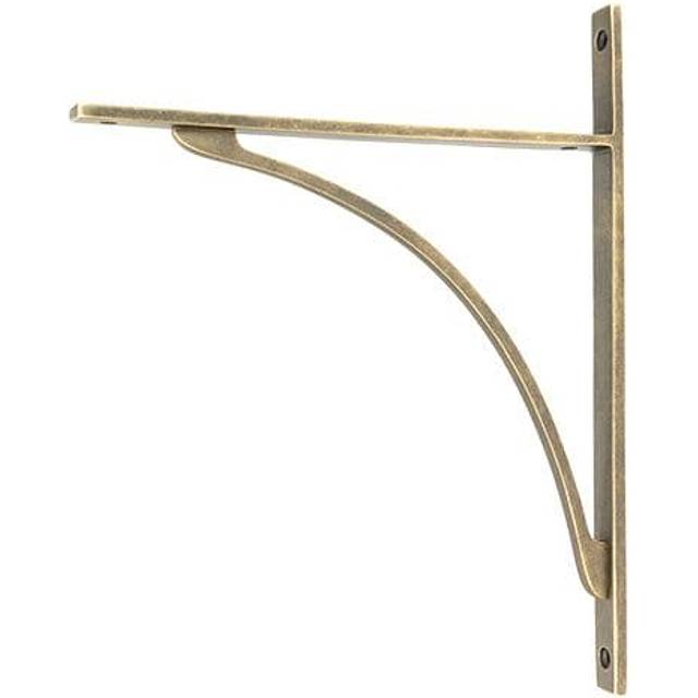 From The Anvil Burnished Brass Apperley Shelf Bracket (314Mm X 250Mm), Gold