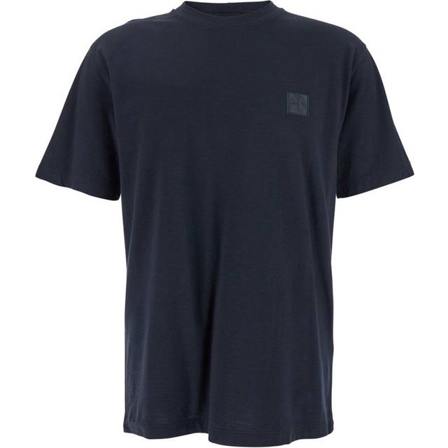 Stone Island, Topp, Herr, M, Bomull, Jersey Basic T-shirts och Polos - blue (M)