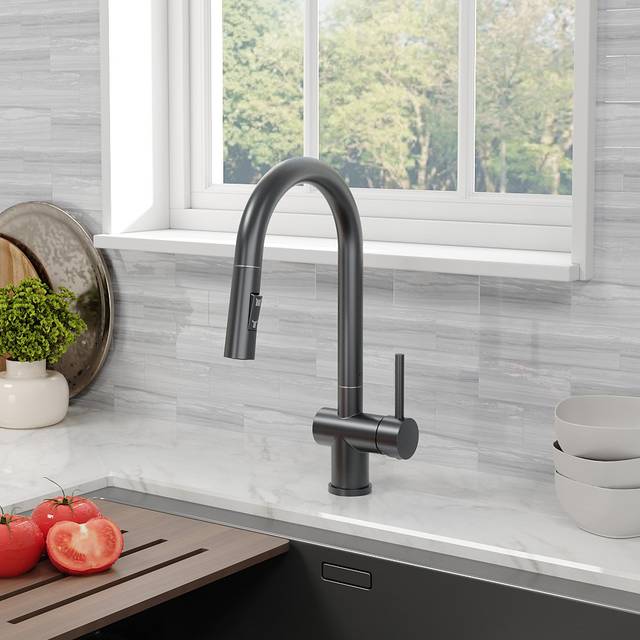 Kitchen Swivel Pulldown Faucet - Stainless Stee (39cm)