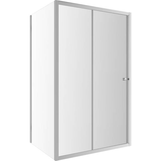 Bridgeway Semi-Frameless Single Sliding Shower Door (1,850mm H X 1,200mm W)