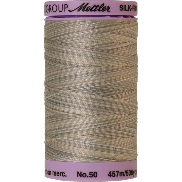 Mettler Silk-Finish Variegated Cotton Thread  500 yd/475m  Dove Gray