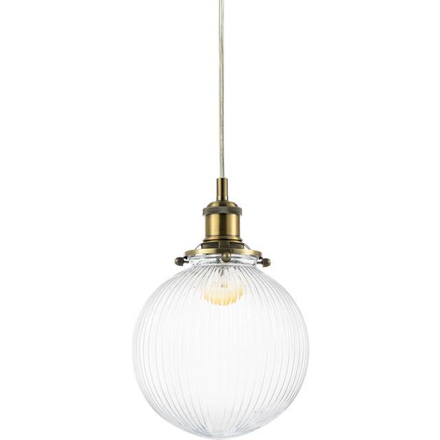 1 - Light Sphere Pendant - Antique Brass