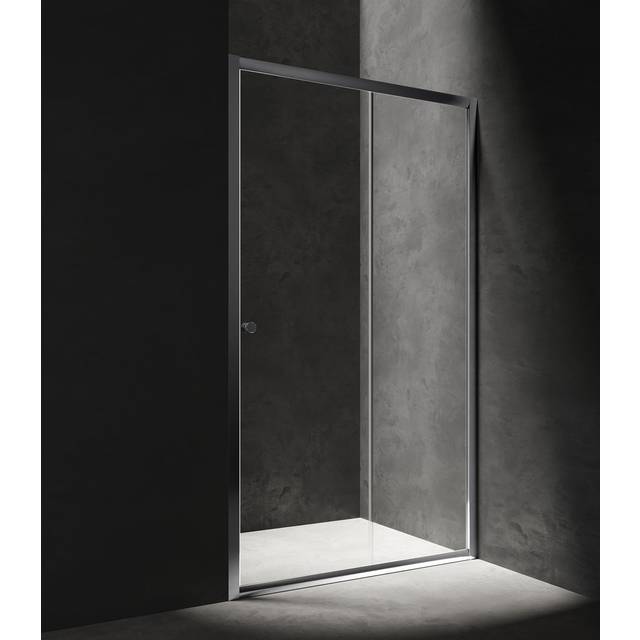 Bridgeway Semi-Frameless Single Sliding Shower Door (1,850mm H X 1,300mm W)
