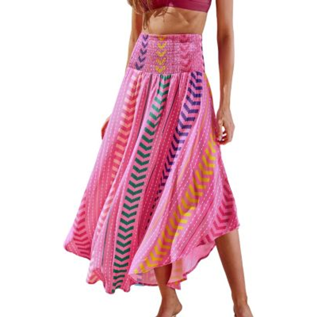 Vibrant Mood Chevron Cover-Up Sarong - Pink
