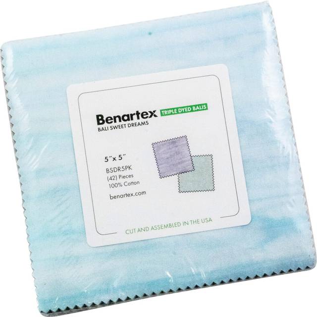 Bali Batik Sweet Dreams 5X5 Pack 42 5-inch Squares Charm Pack Benartex