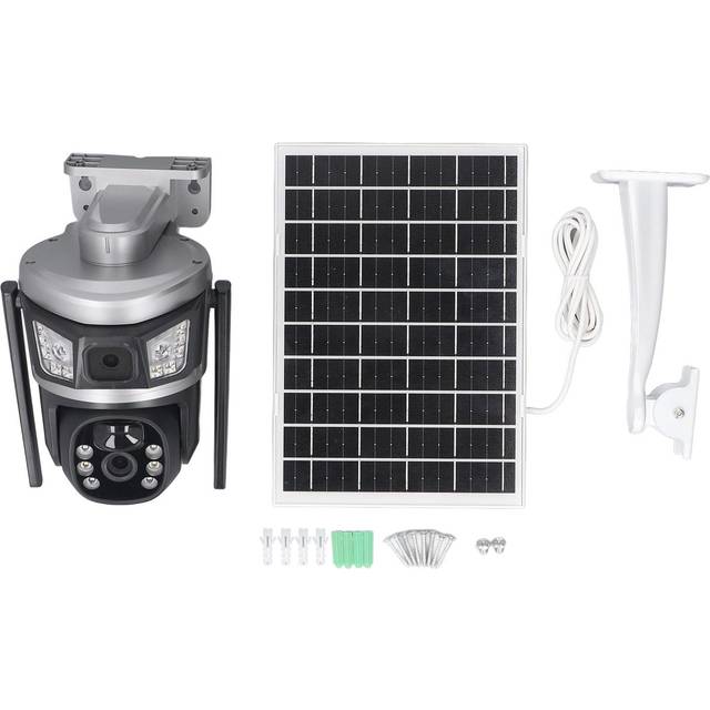 Solar Security Camera Wireless Outdoor System 4MP 3K HD 360 degrees  PTZ Smart Motion Tracking WiFi