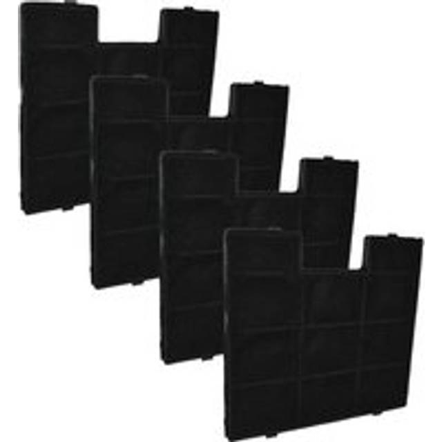 2x Activated Carbon Filter compatible with bauman Vela Isola, 60, 90 Extractor Hood - Vhbw