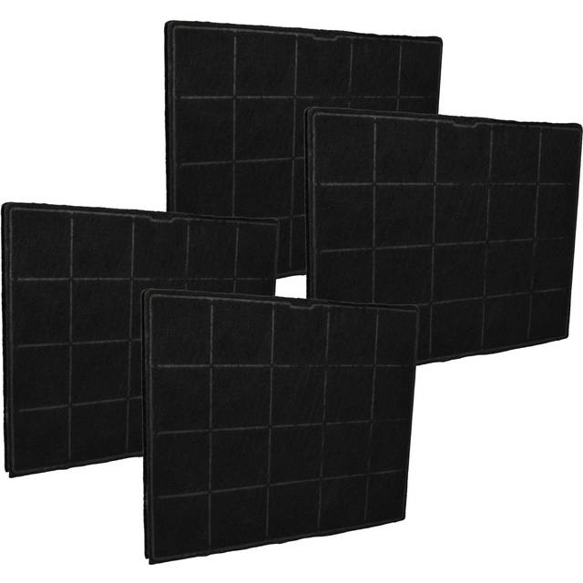 Vhbw - 4x Activated Carbon Filter compatible with Airforce chili EG8384 / F66 120, eg 8344 / F15 60, eg 8384 / F66 120 Extractor Hood