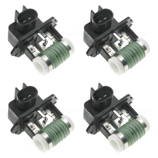 4X 25385-1M000 Radiator Fan Blower Motor Resistance for 09-16 Accent Forte 253851M000
