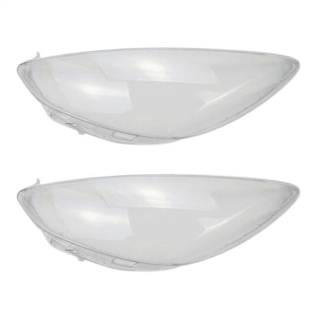 2X Car Left Headlight Shell Lamp Shade Transparent Cover Glass Lens for 2 2007-2012
