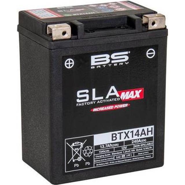 BS Battery SLA Max Battery Maintenance Free Factory Activated - BTX14AH MAX FA