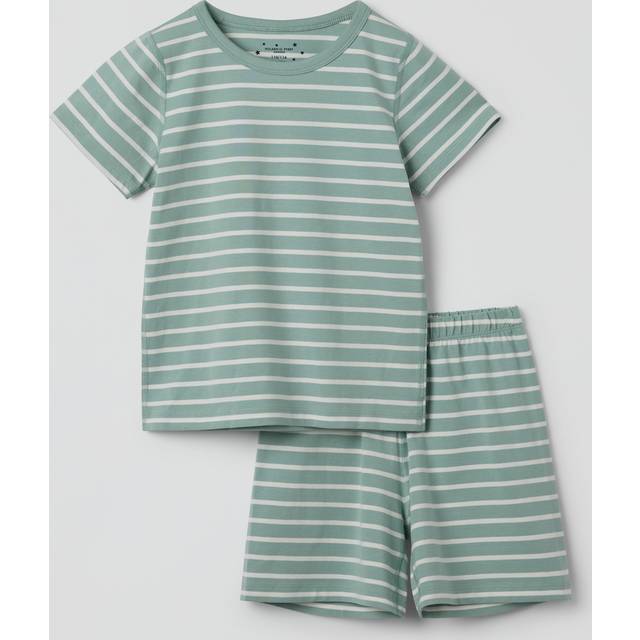 Kortärmad tvådelad pyjamas randig