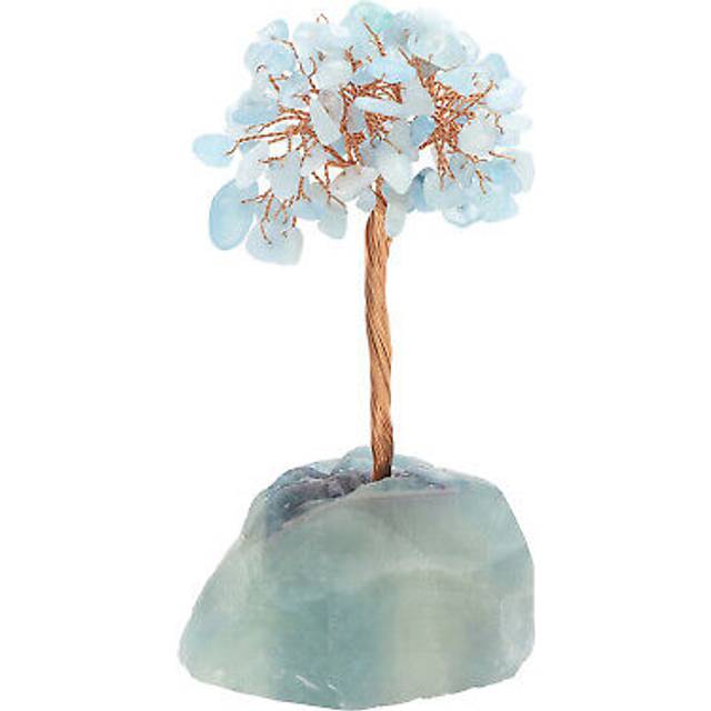 Crystal tree gifts for women handcrafted tree of life stones blue