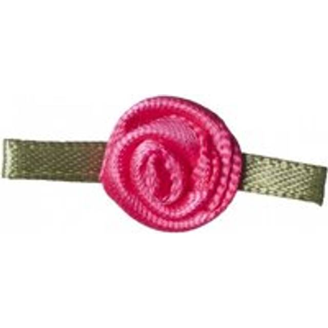 Gutermann Satin Ribbon Roses Hot Pink
