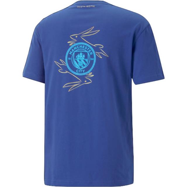 '22-'23 Man City Chinese New Year Back Graphic Tee (Blue) Men's XL Polyester Manchester City Made By: Puma