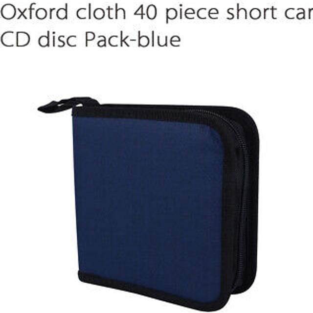 Protable Oxford Cloth 40 Disc CD DVD Holder DJ Storage Zipper Case Organizer Bag