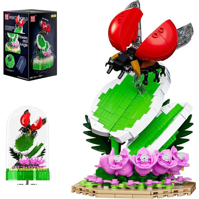 Mould King 10105 Insect Collection Building Set with Music Display Box Christmas Decoration Gift 10105