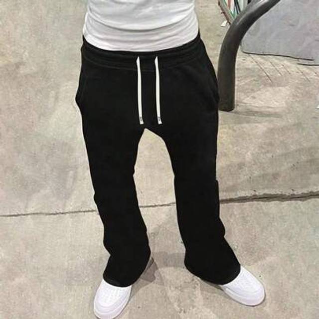 SHEIN Men&#39;s Straight-Leg Knitted Pants, Fashionable High Street Versatile Casual Joggers, Lightweight For Spring, Autumn & Summer