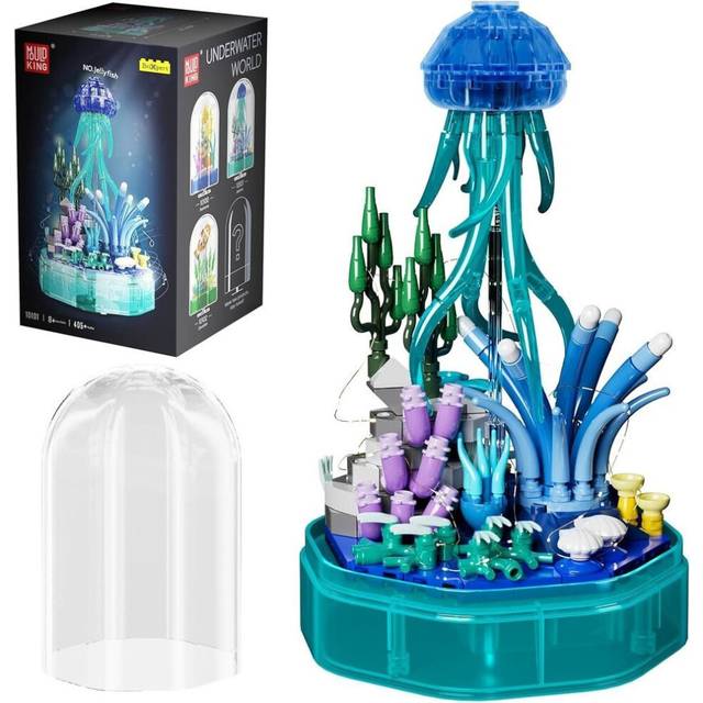 Mould King 10101 Sea Creature Collections Jellyfish Building Sets with Seaweed and Coral Christmas Decoration Gift 10101