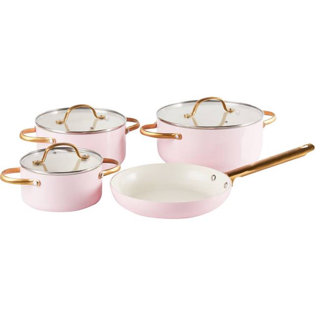 7 Piece Pan Set ELITE PRO Pastel Pink (7)