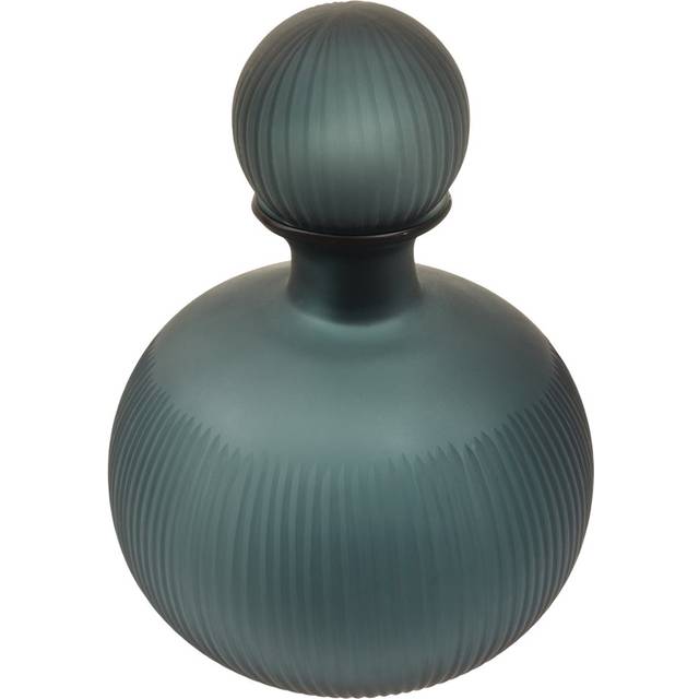 Small Blue Bottle Vase (30cm H X 20cm W X 20cm D)