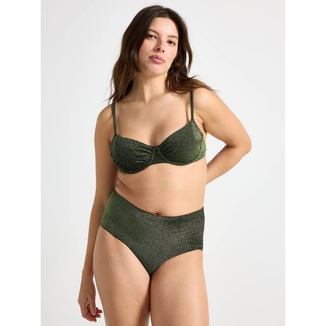 SENNA ovadderad bikiniöverdel med lurex