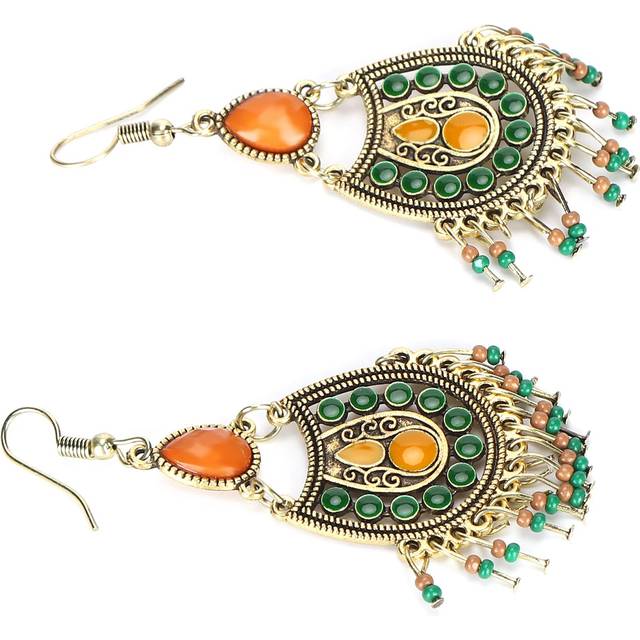 Bohemian Earrings Lightweight Colorful Fashion Retro Woman Girls Dangle Drop Earrings