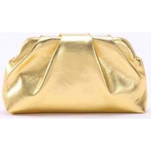 SHEIN 1pc Metallic Shiny PU Cloud Design Pleated Minimalist Clutch Bag, Fashionable Daily And Party Handbag For Women