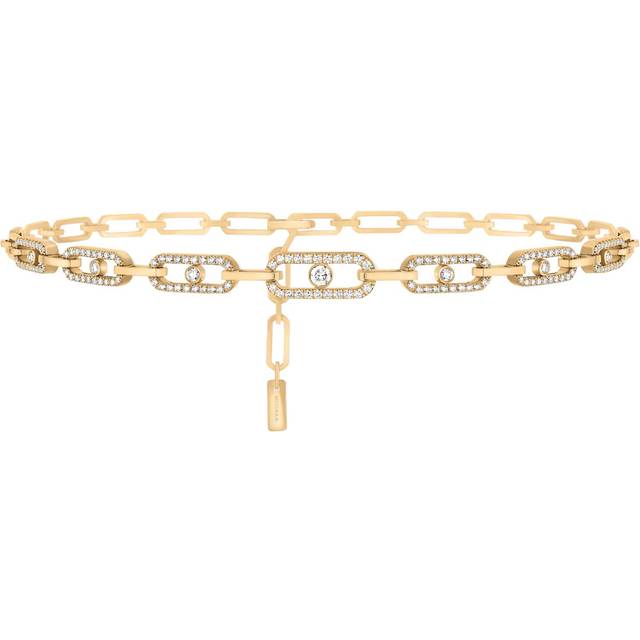 Messika Move Link 18ct Yellow Gold 1.70ct Diamond Multi Choker