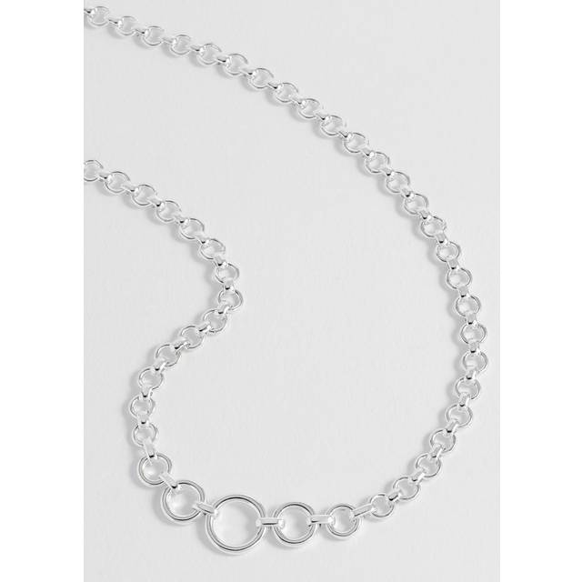 Graduated Round Link Chain Necklace