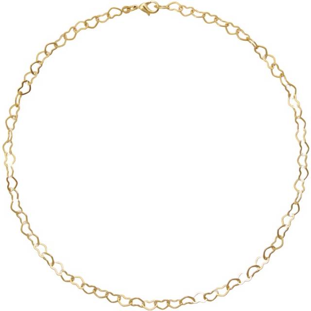 Caroline Svedbom - Halsband Heart Chain Gold - Guld