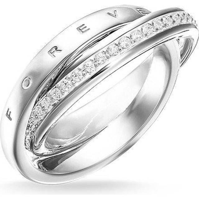 Thomas Sabo Glam And Soul Sterling Silver Zirconia Together Forever Ring - 64