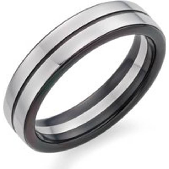 Platinum and Zirconium 5.5mm Men’s Wedding Ring