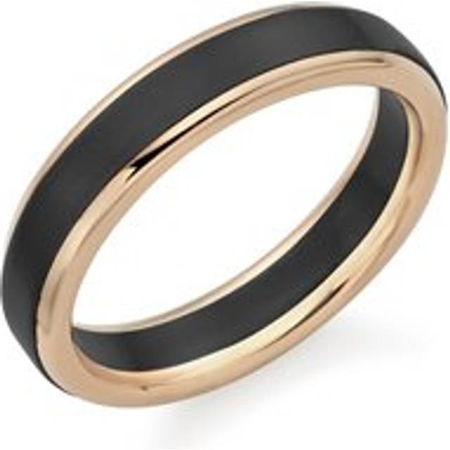 18ct Yellow Gold and Zirconium 5mm Men’s Wedding Ring