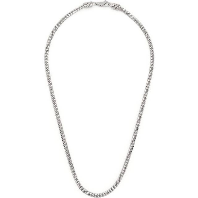 Emanuele Bicocchi - Small Edge chain-link necklace - unisex - Sterling Silver - One Size