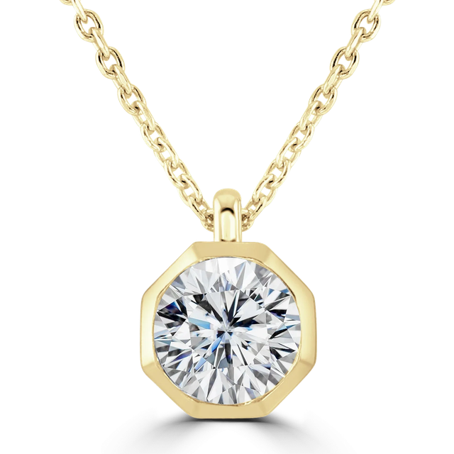 18ct Yellow Gold 2ct Lab Grown Diamond Necklace