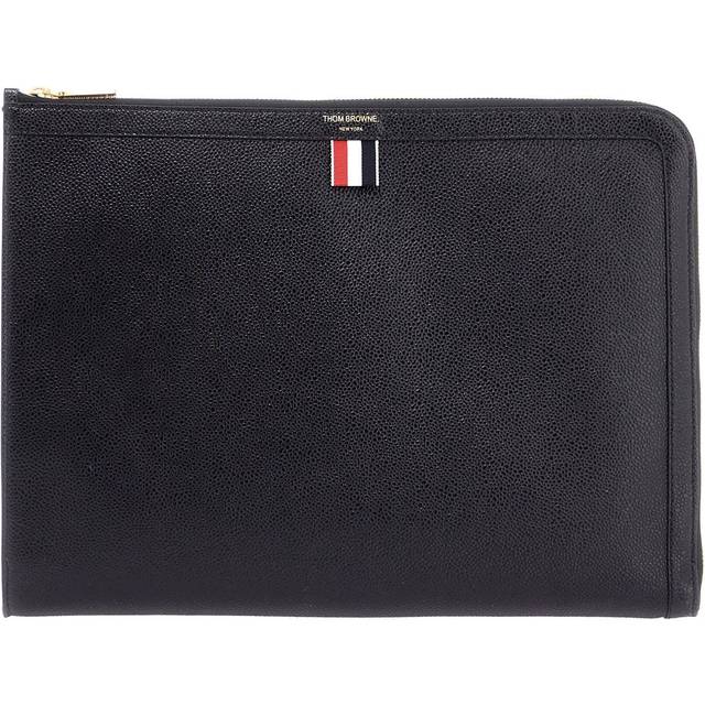 leather large document holder - OS Black (OS)