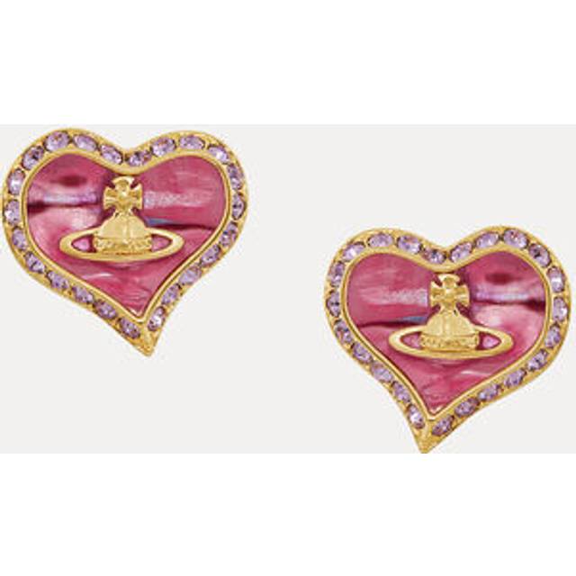 Vivienne Westwood Petra Earrings Gold-pink-violet Gold-pink-violet Women - GOLD-PINK-VIOLET - ---