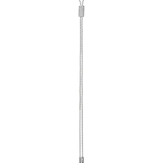 Fope 18ct White Gold 1.06ct Diamond Aria Lariat Necklace